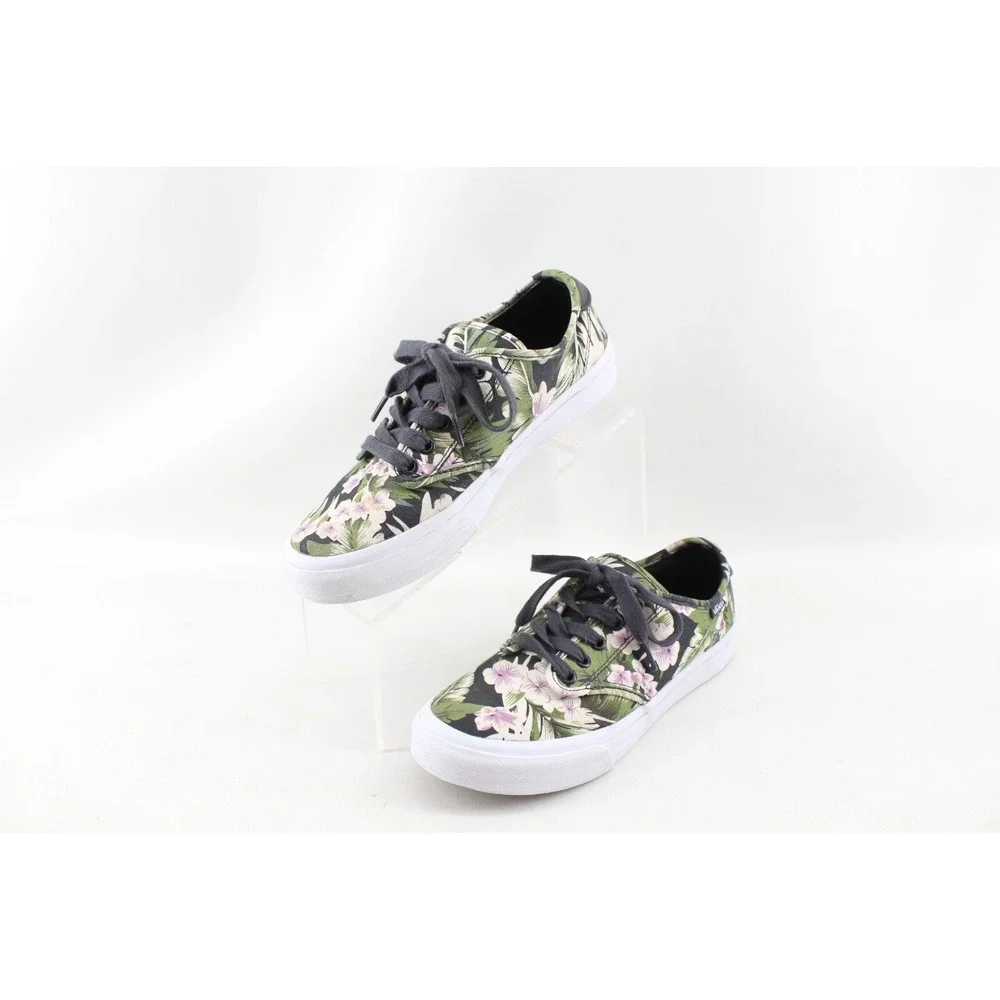 Vans UltraCush Women's 8 US Tropical Hawaiian Floral Print Lace Up Canvas Shoes - Picture 2 of 9